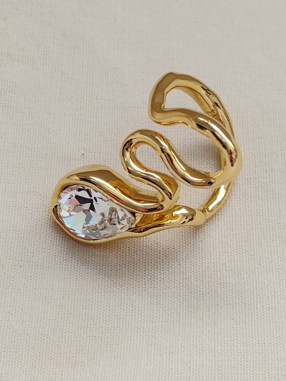 Alexis Bittar Asterales Gold Floating Vine Ring - Picture 9 of 9